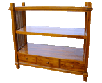 Teak Shelf With Drawers 1007