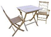 Raw Teak Folding Chair 1013A