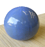 Blue Glazed Pottery Globe 1026