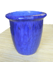 Glazed Blue Planter 1027