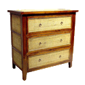 Teak and Rattan Dresser 1040