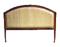 Teak and Rattan Headboard 1043