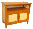 Bamboo and Teak Entertainment Center 1063