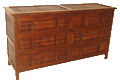 Dark Bamboo and Teak Dresser 1067