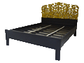 Black and Gold Filigree Bed 1078