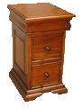 Teak Bedside Table With Drawers 1082