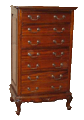 Mahogany Tall Chest of Drawers 1090