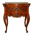 Carved Mahogany Side Table - 1102