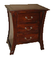 Three Drawer Side Table 1113