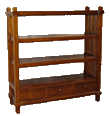 Teak Shelf - Three Drawer - 1135