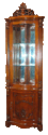 Mahogany and Glass Cabinet - 1138