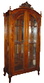 Mirrored Mahogany Cabinet - 1139
