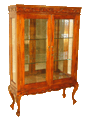 Carved Mahogany Mirrored Cabinet - 1143
