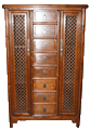 Carved Asian Cabinet with Drawers - 1149
