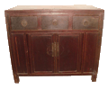 Asian Hutch Cabinet with Drawers - 1152