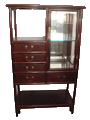 Curio Display Cabinet with Drawers - 1156