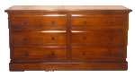 Strawberry Chest Dresser 6 Drawer Low