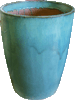 Robin's Egg Blue Tall Planter